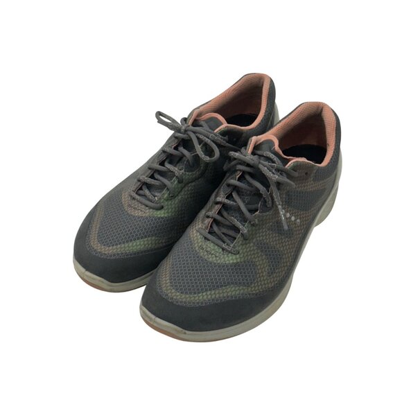 Ecco Womens Size 7 EU 38 Gray Pink Mesh Comfort Walking Shoes Casual Lightweight - Picture 9 of 13